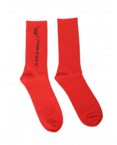 A Cold Wall red design socks