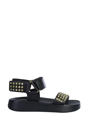 VOLCANO LEATHER SANDALS WITH STUDS