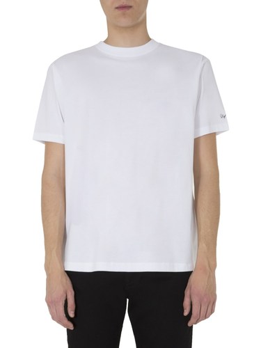FRED PERRY X RAF SIMONS OVERSIZE FIT PRINTED COTTON T-SHIRT