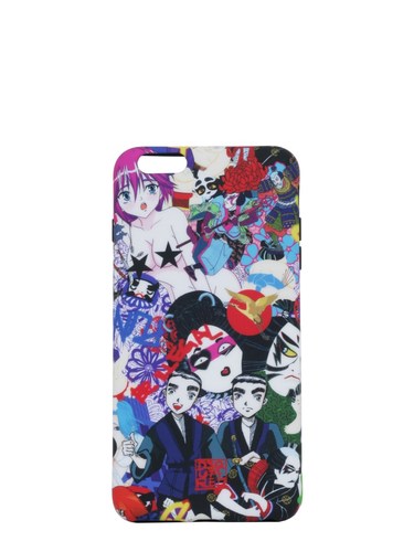 DSQUARED IPHONE 6 PLUS COVER WITH MANGA PUNK PRINT