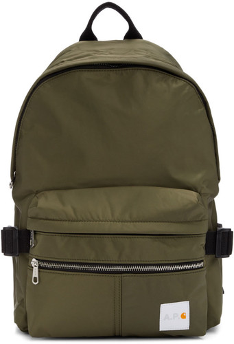A.P.C. Khaki Carhartt WIP Edition Backpack