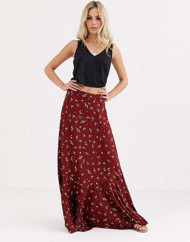 Free People rubys forever floral maxi skirt
