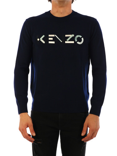 KENZO WOOL SWEATER BLUE