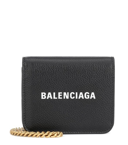 Balenciaga Logo leather wallet