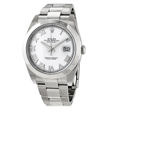 Rolex Datejust 41 White Dial Automatic Mens Oyster Watch 126300WSO