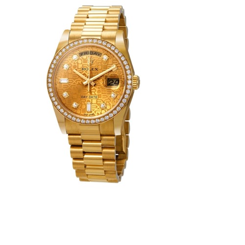 Rolex Day-Date Champagne Jubilee Automatic 18kt Yellow Gold 36 mm President Watch118348CJDP