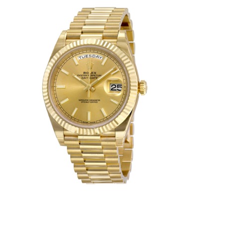 Rolex Day-Date 40 Champagne Dial 18K Yellow Gold President Automatic Mens Watch 228238CSP